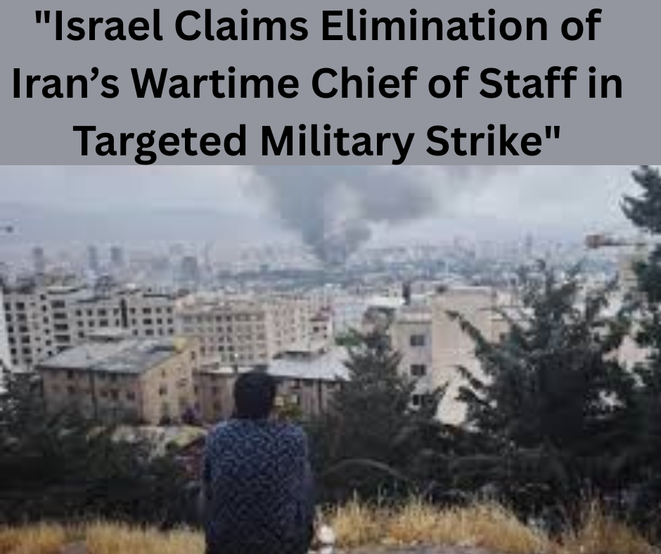 Israel Claims Elimination