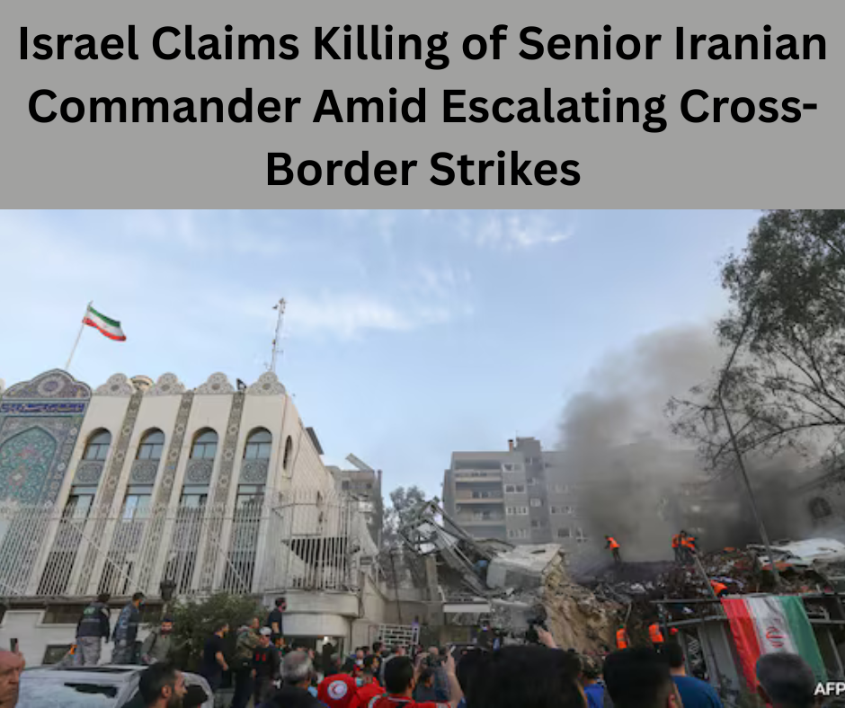 Israel Claims Killing of Senior