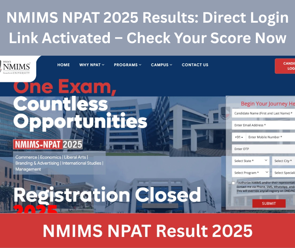 NMIMS NPAT 2025 Results
