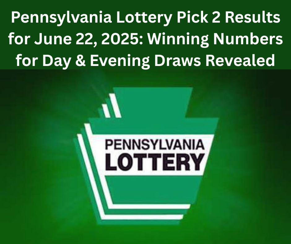 Pennsylvania Lottery Pick 2 Results