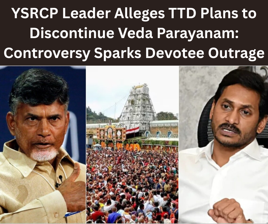 YSRCP Leader Alleges TTD Plans