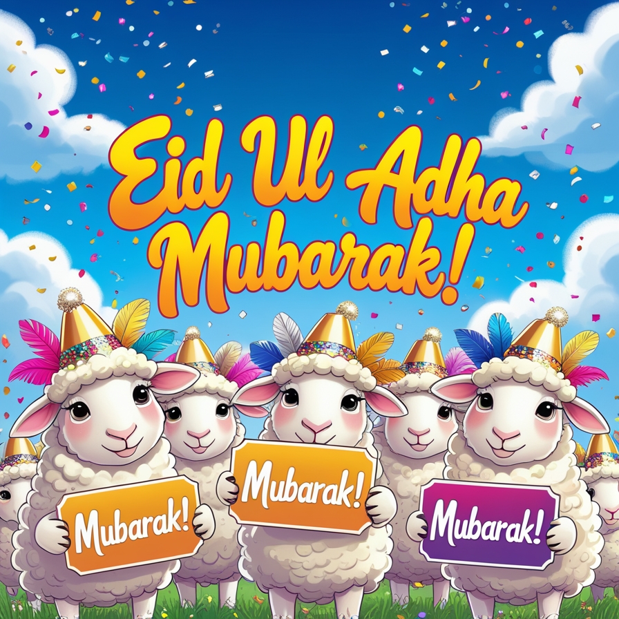 bakra eid mubarak photo 2025