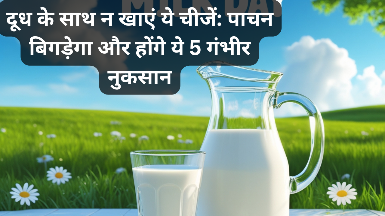 world milk day दूध के साथ न खाएं ये चीजें पाचन बिगड़ेगा और होंगे ये 5 गंभीर नुकसान