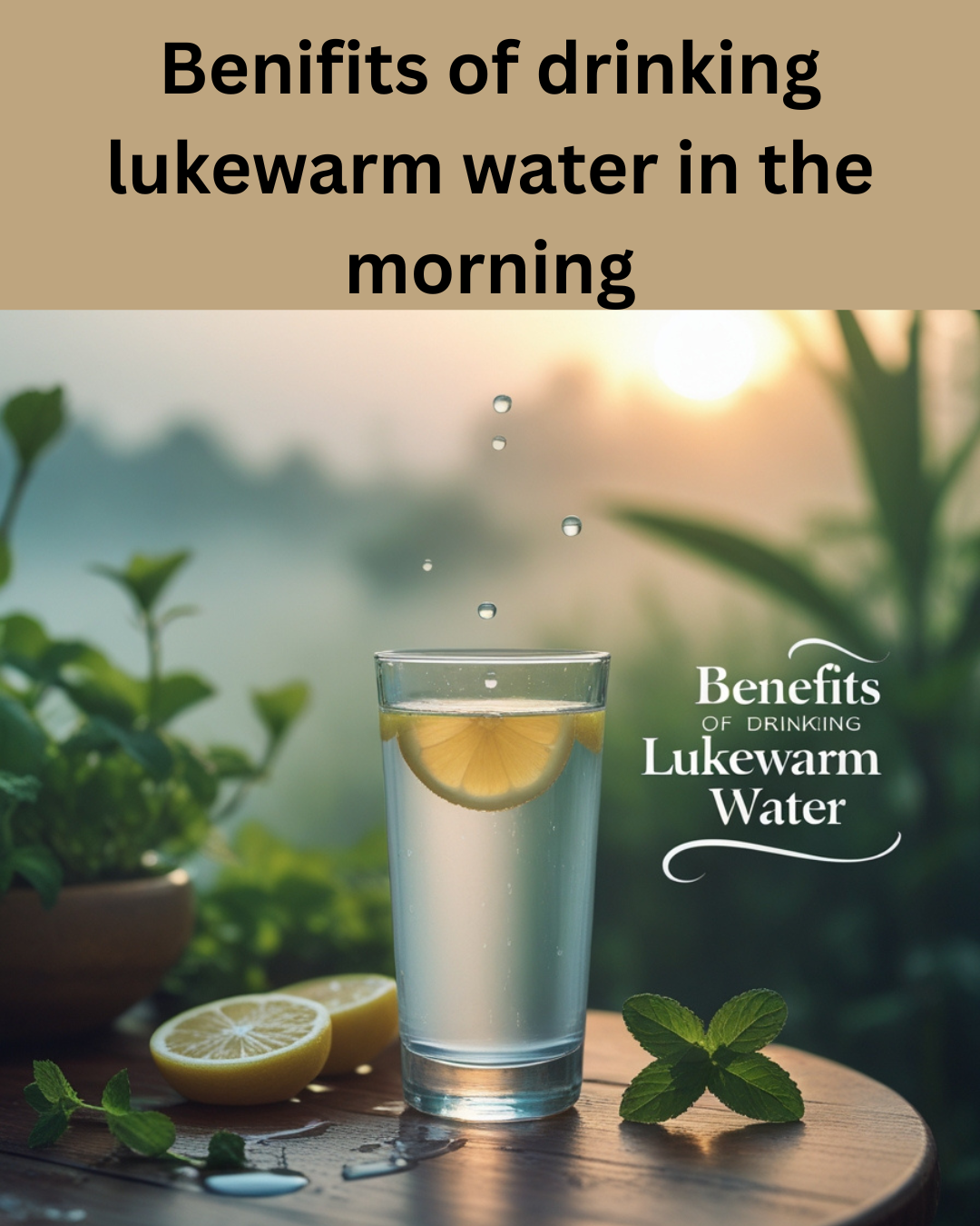 Benifits of drinking lukewarm water in the morning